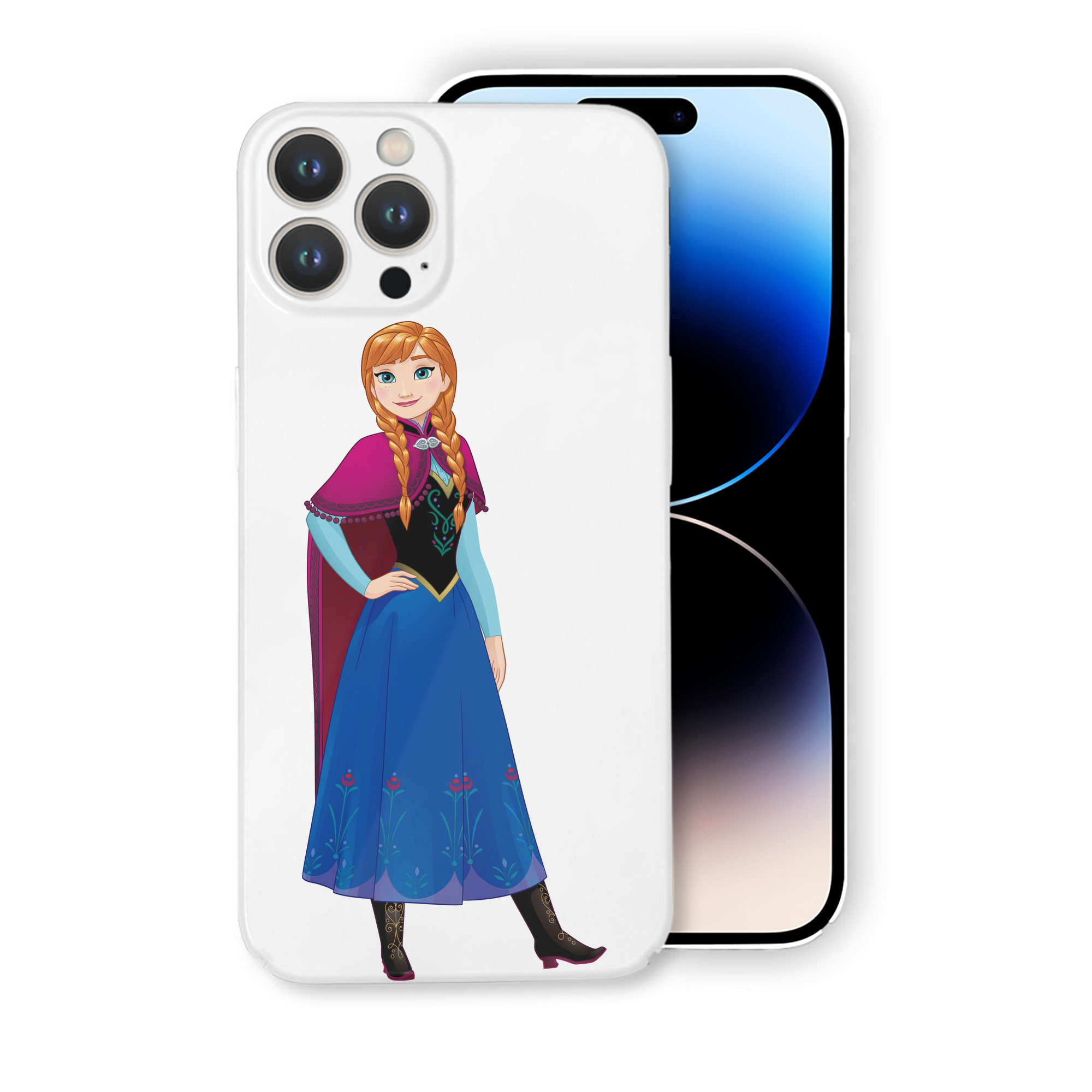 （画像用） アナと雪の女王 アンナ エルサ Frozen Anna Elsa 【iPhone 14シリーズ対応】ハードケース